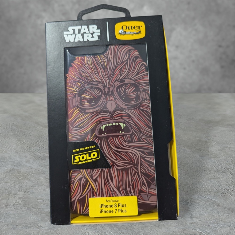 Y4. OtterBox Chewbacca Case Apple iPhone 8 Plus & 7 Plus Possible Scuffs See Des
